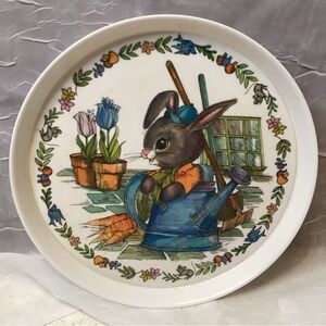 Peter Rabbit Melamine Children's Plate by SiLite Vintage #3101 Baby Dinnerware